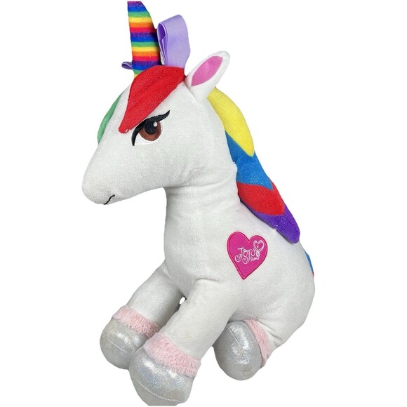 JoJo Siwa Rainbow Unicorn 20" Plush Stuffed Animal Colorful - Picture 2 of 12